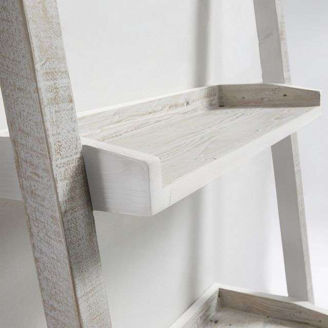 WOODY Shelf 65x204 pine wood white wash
