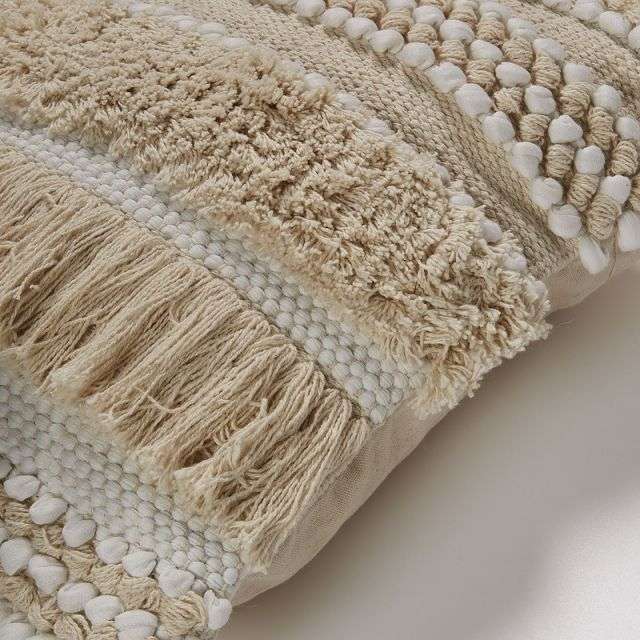 FOSSE Cushion cover 45x45 cotton blanco