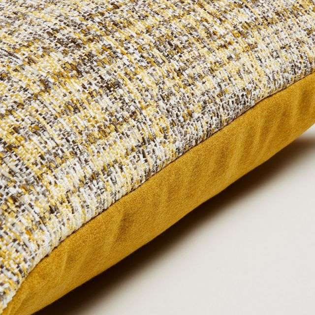 BOOST Cushion cover 30x50 fabric combination mustard