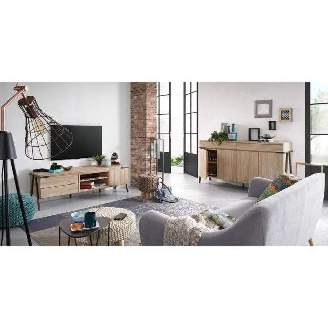 STORM Footrest eucalyptus wood cotton white