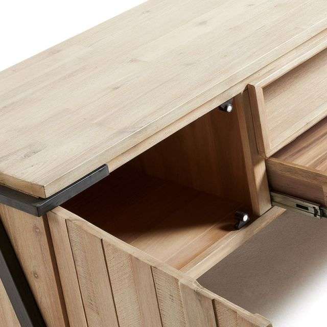 DISSET Tv cabinet 125x053 metal, acacia natural