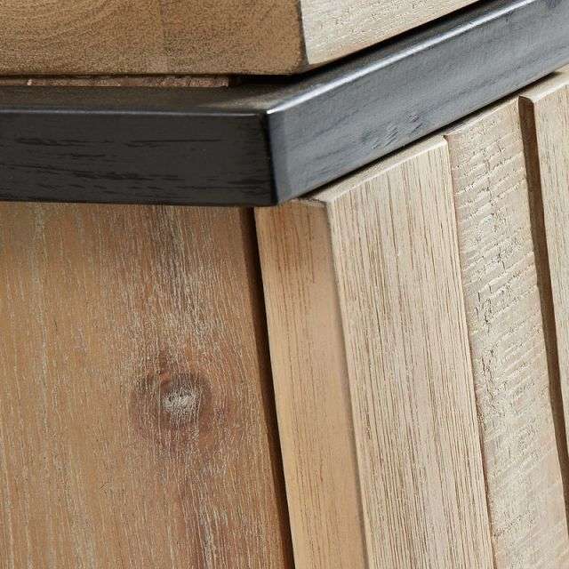 DISSET Tv cabinet 125x053 metal, acacia natural