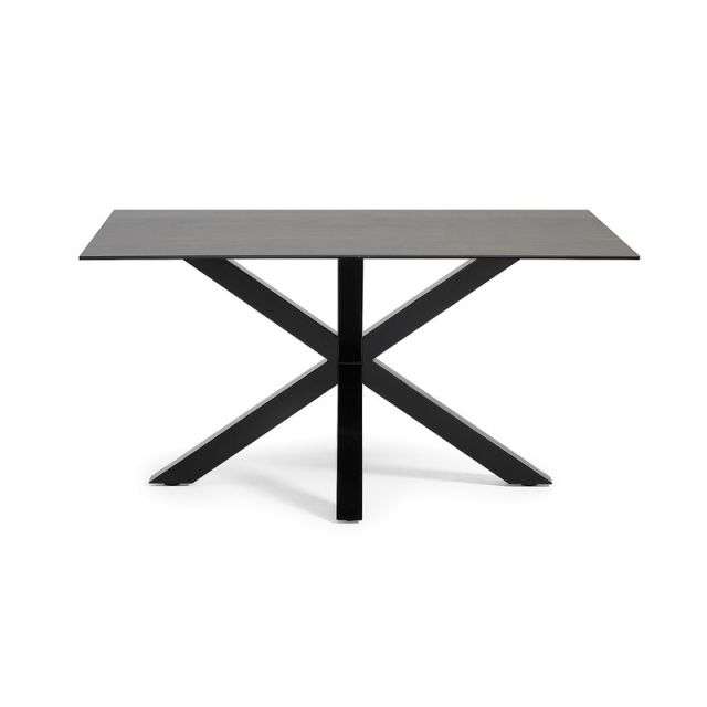 ARYA Table 160x90 Black, Porcelain Iron Moss