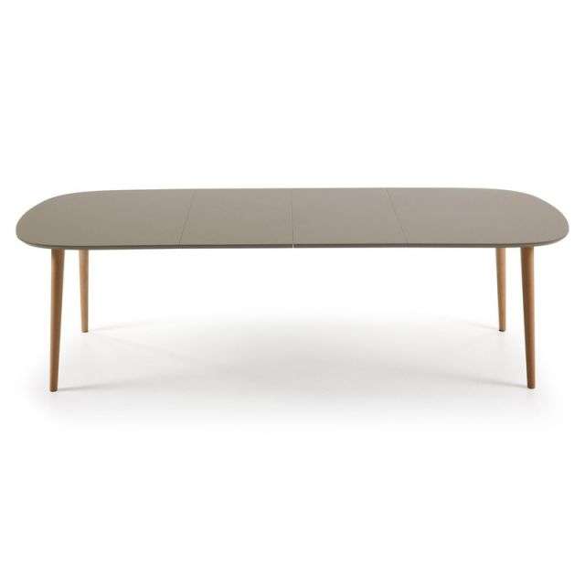 OAKLAND Oval table 160(260)x100 natural, lac matt brown