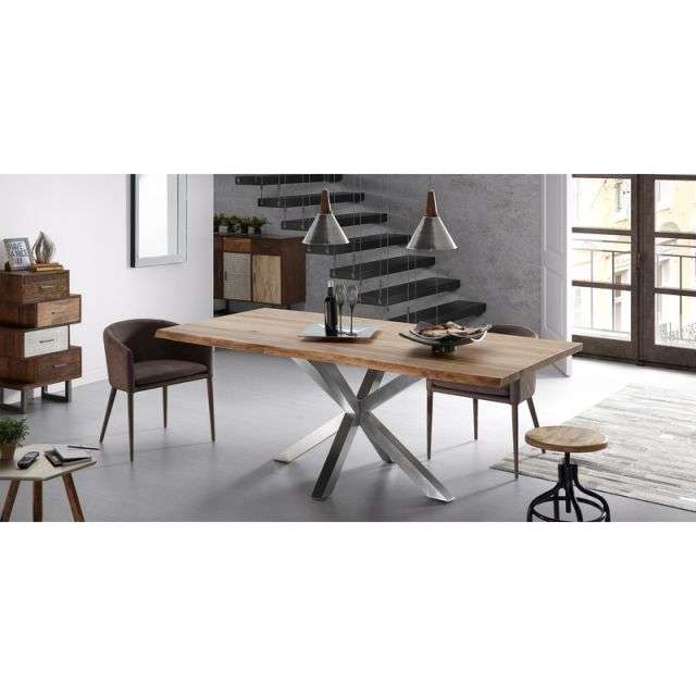 BIMA Side table wooden legs brass top