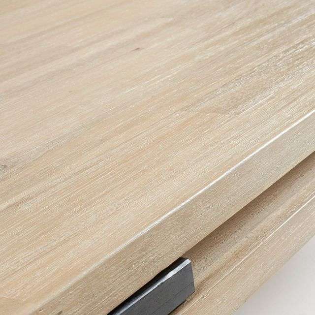 DISSET Coffee table 125x70 metal, acacia natural