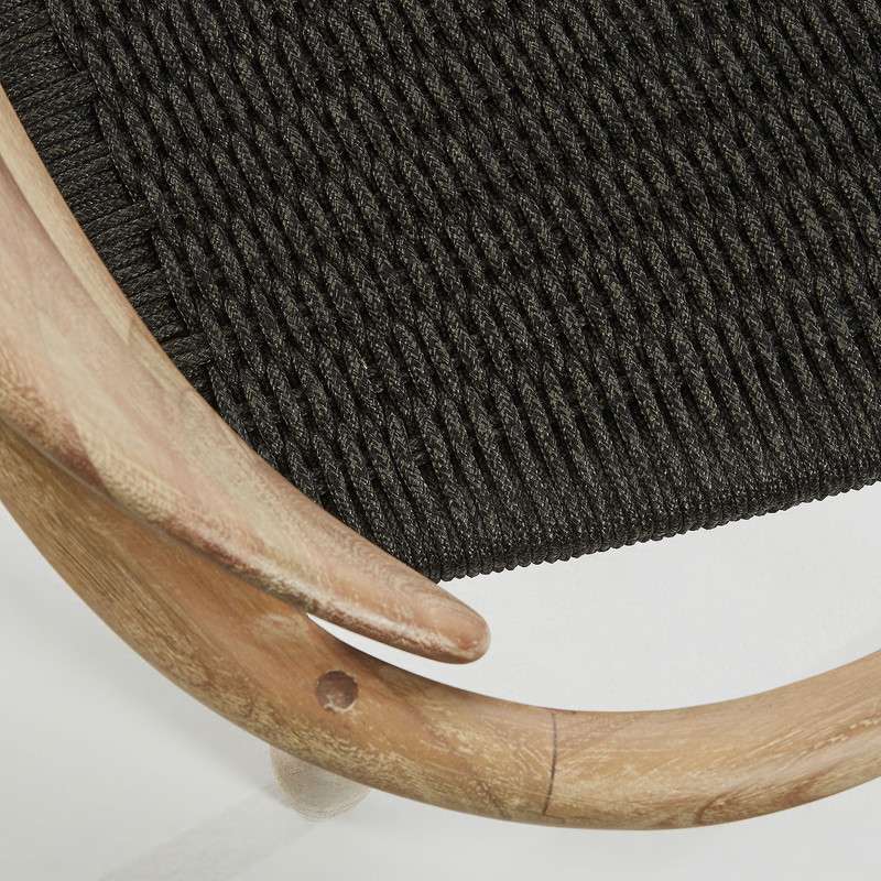 GLYNIS Armchair eucalyptus natural rope dark grey【4脚セット】 | 商品カテゴリー,アウトドア | LaForma Japan