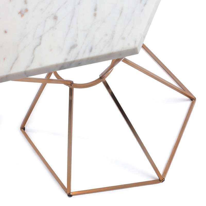 LIMIT Side table metal copper marble | 商品カテゴリー,テーブル | LaForma Japan