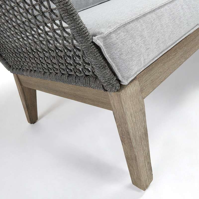 RELAX Sofa 2 seats acacia grey wash rope dark grey | 商品カテゴリー,ソファ | LaForma Japan
