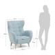 【SALE】PASSO Armchair natural wooden legs, fabric light blue | 商品カテゴリー,チェア | LaForma Japan