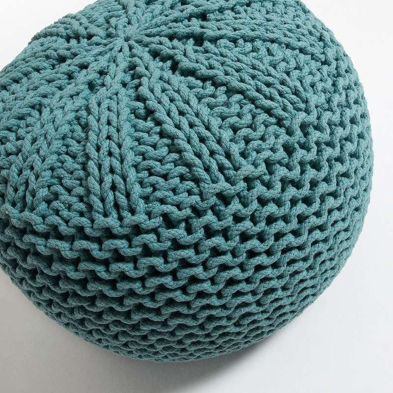 SHORE Pouf Cotton Turquoise | 商品カテゴリー,チェア | LaForma Japan