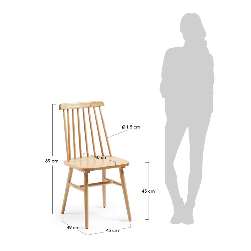 KRISTIE Chair wood natural【2脚セット】 | 商品カテゴリー,チェア | LaForma Japan