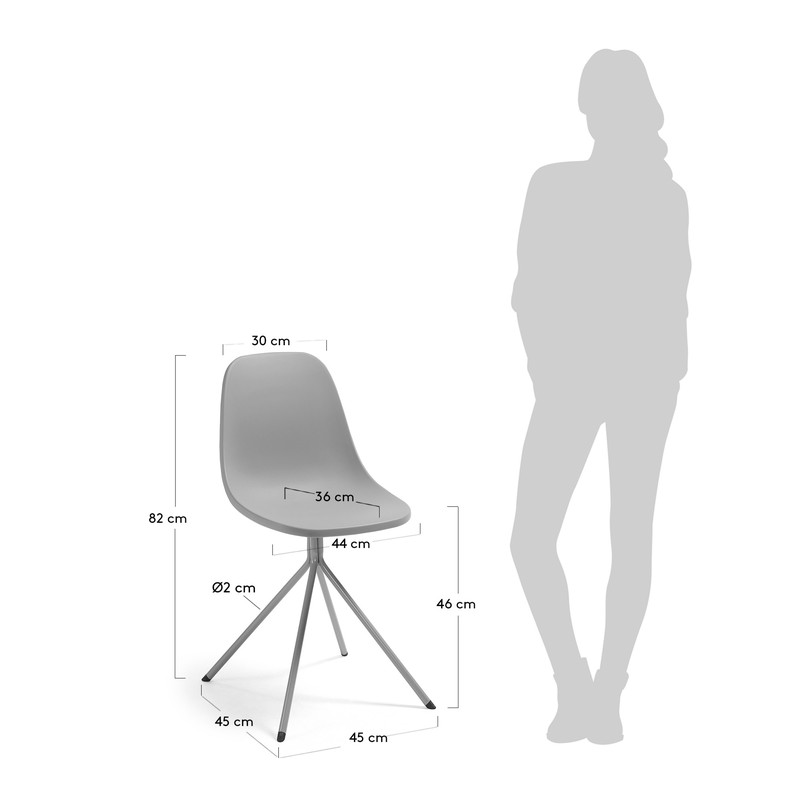 MINT Chair metal grey plastic grey【2脚セット】 | 商品カテゴリー,チェア | LaForma Japan