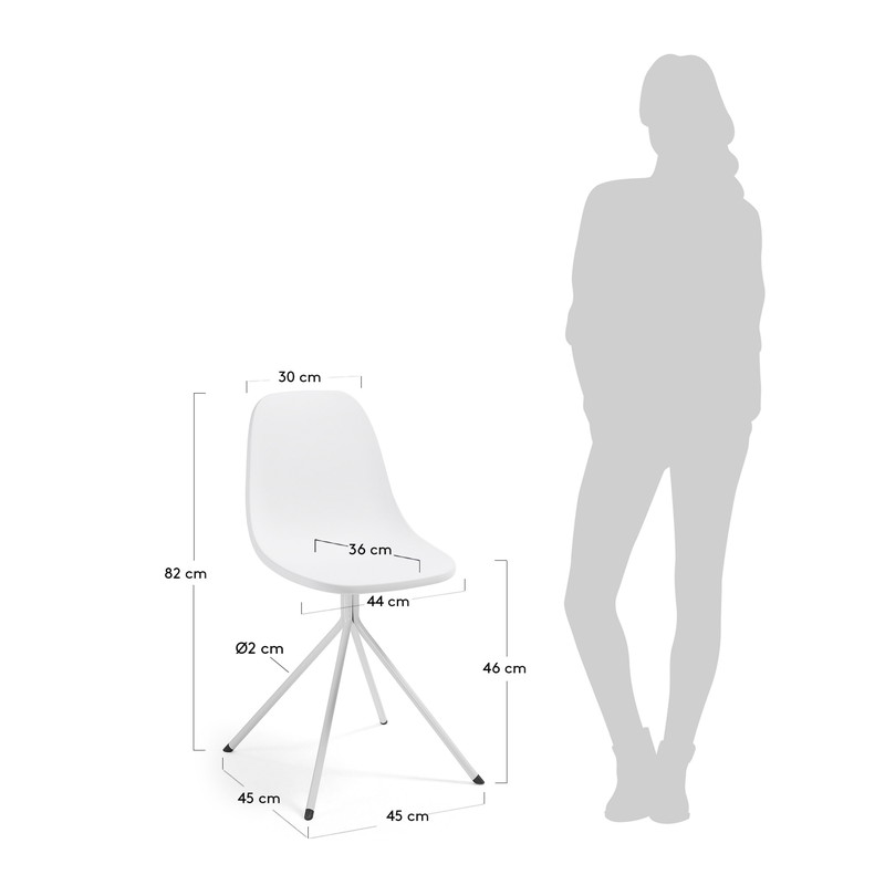 MINT Chair metal white plastic white【2脚セット】 | 商品カテゴリー,チェア | LaForma Japan