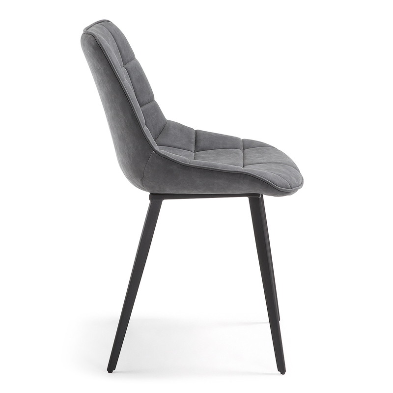 ADAH Chair metal black PU graphite【2脚セット】 | 商品カテゴリー,チェア | LaForma Japan
