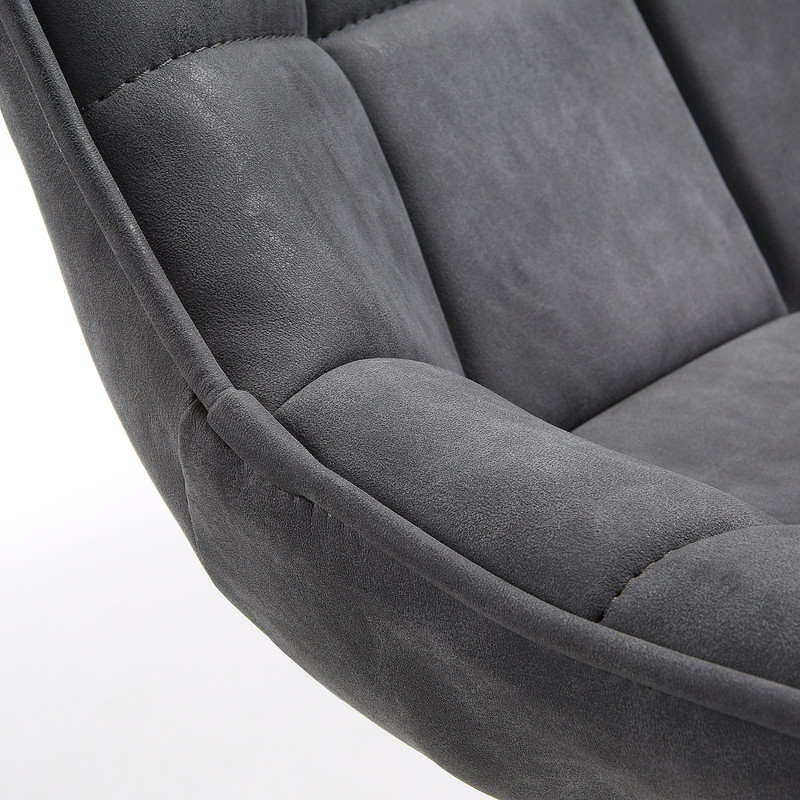 ADAH Chair metal black PU graphite【2脚セット】 | 商品カテゴリー,チェア | LaForma Japan