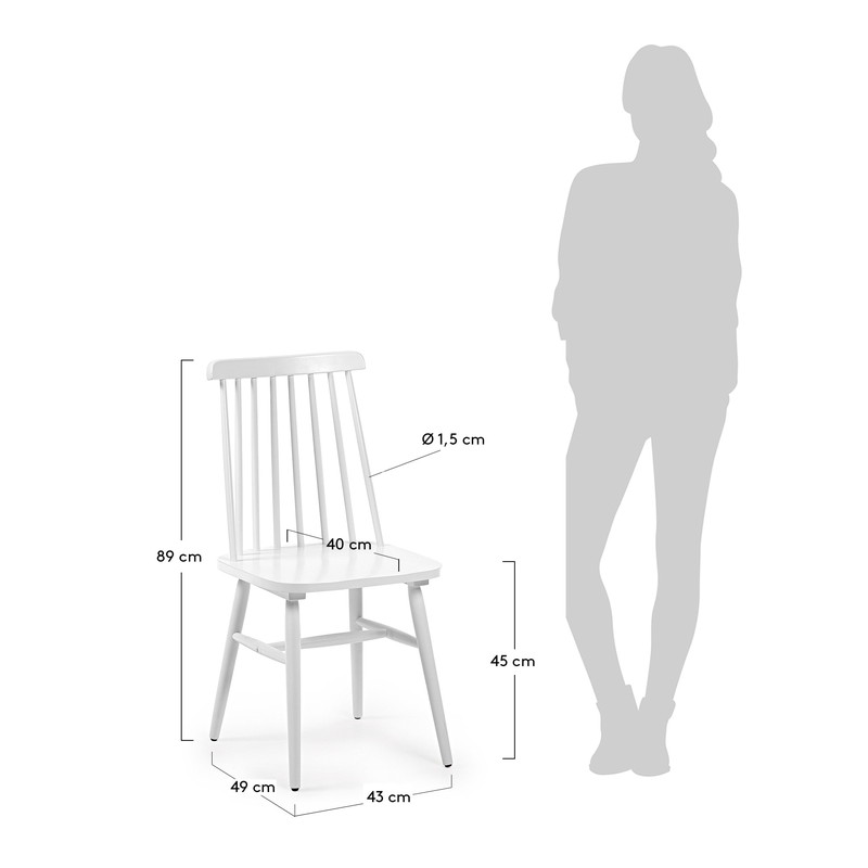 KRISTIE Chair wood white【2脚セット】 | 商品カテゴリー,チェア | LaForma Japan