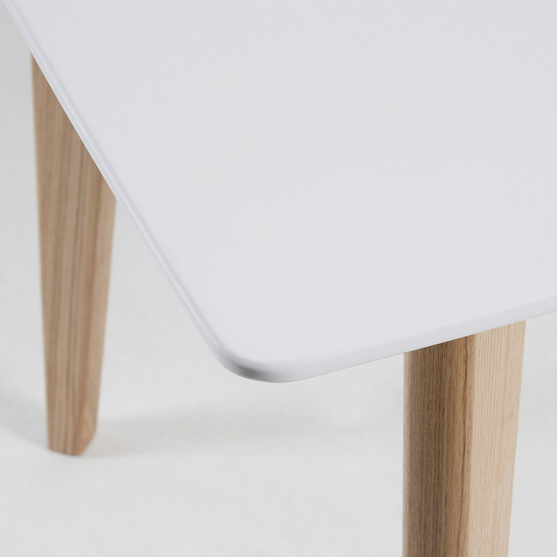 UNIT Table 120x75 ash wood, lacquered matt white | 商品カテゴリー,テーブル | LaForma Japan