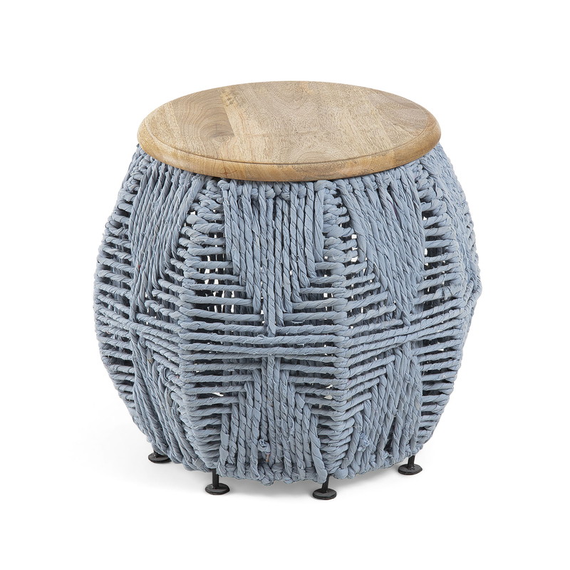 HALLEY Side table madera mango cuerda gris | 商品カテゴリー,テーブル | LaForma Japan