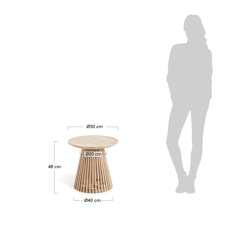 IRUNE Side table teak wood | 商品カテゴリー,テーブル | LaForma Japan