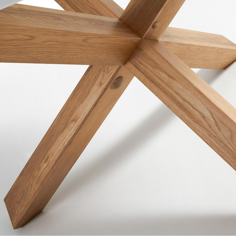 NORI Table Φ120 oak wood, lacquered matt white | 商品カテゴリー,テーブル | LaForma Japan