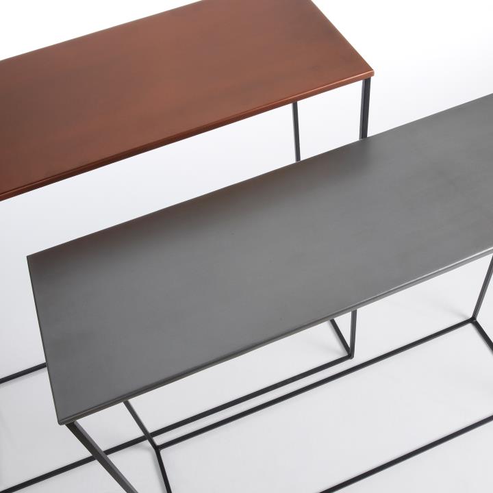 VILMU A Set 2 Console Table metal Zinc and Copper | 商品カテゴリー,収納家具 | LaForma Japan