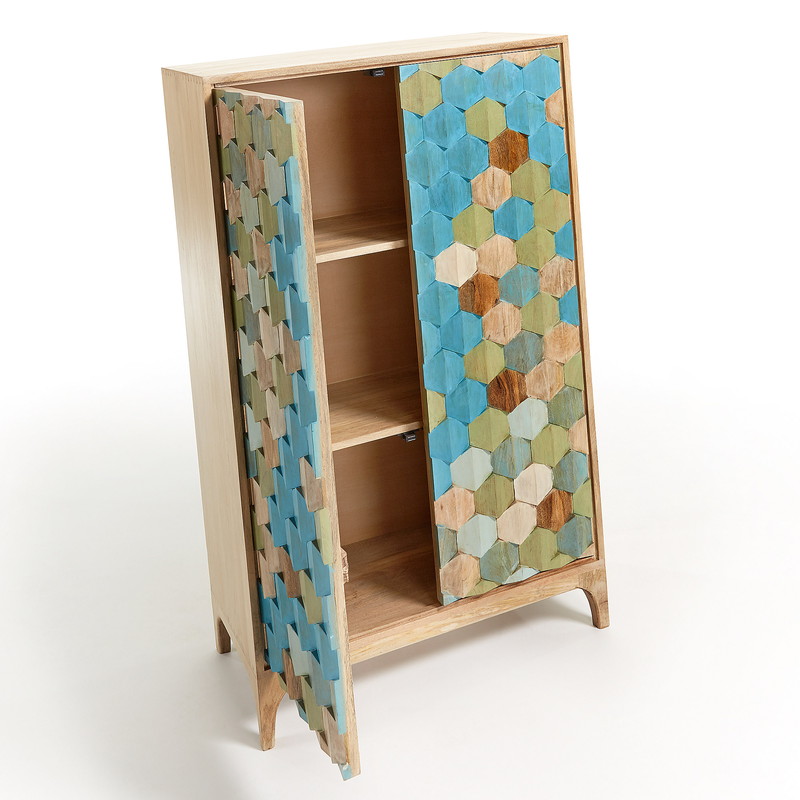 ILKA Cabinet 85x140 wood mango multicolor | 商品カテゴリー,収納家具 | LaForma Japan