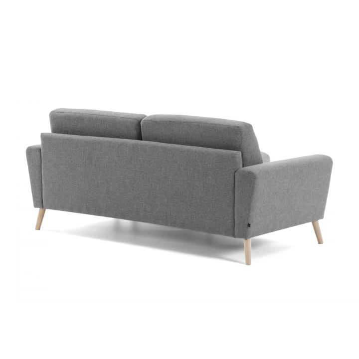 GUY Sofa chaise longue 2 seaters wood fabric grey | 商品カテゴリー,Sofa | LaForma Japan