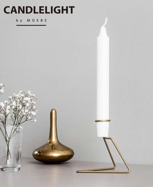 MOEBE（ムーベ）「CANDLELIGHT（キャンドルライト）」ブラス[996CLBR]|キャンドル / アロマグッズ|インテリア雑貨|yamagiwa Online Store