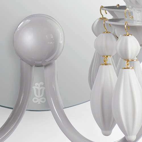 Lladro（リヤドロ）「Belle du Nuit（ベル・ドュ・ニュイ）」ウォールライト 2/ホワイト【要電気工事・受注品】[610A23199]|ブラケット|照明器具|yamagiwa Online Store