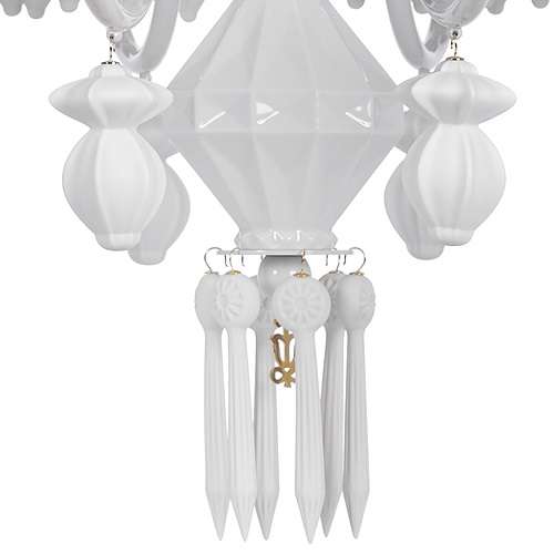 Lladro（リヤドロ）「Belle du Nuit（ベル・ドュ・ニュイ）」シャンデリア 24/ホワイト【要電気工事・受注品】[610A23196]|シャンデリア|照明器具|yamagiwa Online Store