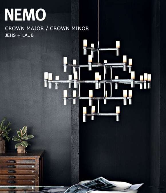 NEMO（ネモ）「CROWN MAJOR（クラウン メジャー）」マットブラック 【要電気工事・受注品】[181C2229B]|シャンデリア|照明器具|yamagiwa Online Store