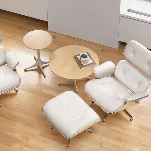 HermanMiller（ハーマンミラー）「Eames Lounge Chair & Ottoman」ホワイトアッシュ【取寄品】[267ES67071RE1R01] | チェア（イームズ・他） | 家具の通販「ヤマギワオンラインストア」
