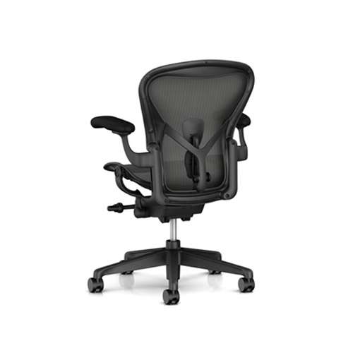 Herman Miller(ハーマンミラー)「アーロンチェア リマスタード」グラファイトフレーム グラファイトベース Aサイズ | オフィスチェア | チェアの通販「ヤマギワオンラインストア」