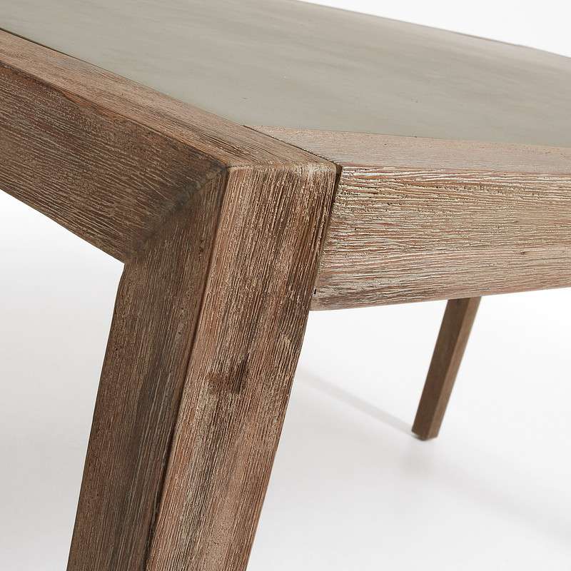 CORVETTE Table 160x90 acacia wh wash poly-cement grey | 商品カテゴリー,テーブル,ダイニングテーブル | LaForma Japan