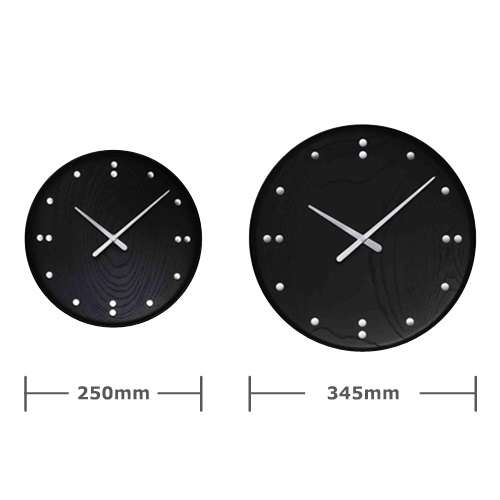 Finn Juhl（フィン・ユール）Wall Clock Black 250mm[996FJ781] | 掛時計 | インテリア雑貨の通販「ヤマギワオンラインストア」