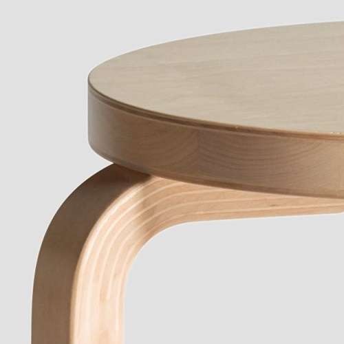 artek（アルテック） スツール E60 バーチ×ホワイト | スツール | スツールの通販「ヤマギワオンラインストア」