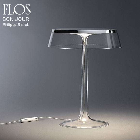 【予約注文】FLOS（フロス）「BON JOUR T」ホワイト/スモーキーグレー[756BONJOUR/T/WHI+756BONJOUR/T/SD/SMG] | テーブルスタンド | 照明器具の通販「ヤマギワオンラインストア」