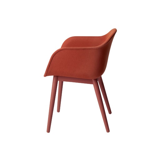 MUUTO（ムート）FIBER ARMCHAIR WOOD BASE  Remix 133/グレー | アームチェア | チェアの通販「ヤマギワオンラインストア」