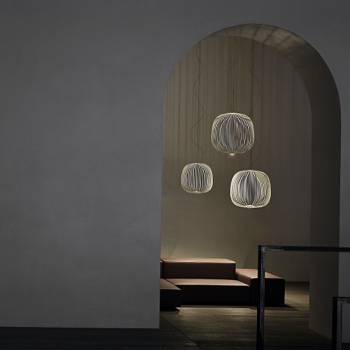 FOSCARINI(フォスカリーニ) ペンダント照明 SPOKES（スポークス）１  ホワイト【要電気工事】 | ペンダントライト | 照明器具の通販「ヤマギワオンラインストア」