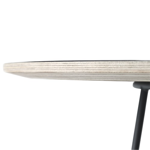 MUUTO（ムート）AIRY COFFEE TABLE HALF SIZE 395mm ブラック | サイドテーブル | テーブルの通販「ヤマギワオンラインストア」