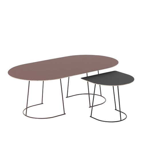 MUUTO（ムート）AIRY COFFEE TABLE HALF SIZE 395mm ブラック | サイドテーブル | テーブルの通販「ヤマギワオンラインストア」
