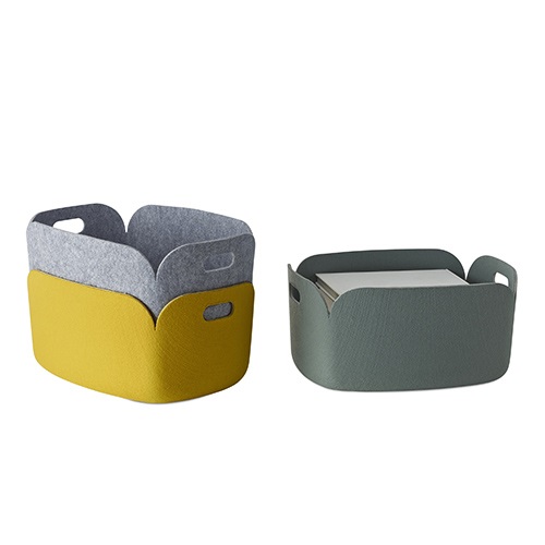 MUUTO（ムート）RESTORE BASKET  サンド | 文房具 | インテリア雑貨の通販「ヤマギワオンラインストア」