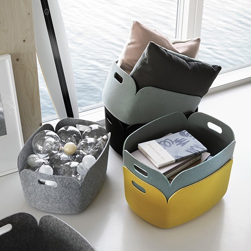 MUUTO（ムート）RESTORE BASKET  サンド | 文房具 | インテリア雑貨の通販「ヤマギワオンラインストア」