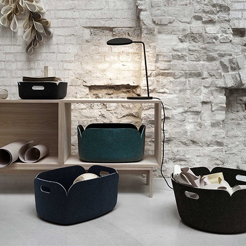 MUUTO（ムート）RESTORE BASKET  サンド | 文房具 | インテリア雑貨の通販「ヤマギワオンラインストア」