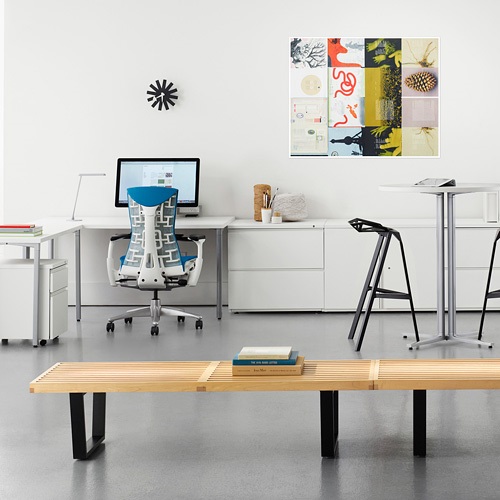 Herman Miller（ハーマンミラー）Nelson Platform Bench（プラットフォーム ベンチ）1525mm メープル/ウッドベース【取寄品】[2671525PB60WUL] | 「ヤマギワオンラインストア」
