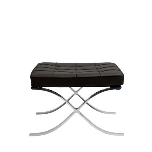 Knoll(ノル) Mies.v.d.Rohe Collection バルセロナスツール ブラック | ラウンジチェア／他 | チェアの通販「ヤマギワオンラインストア」