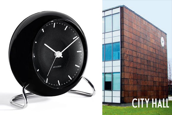 ARNE JACOBSEN（アルネヤコブセン）置時計 ROMAN （ローマン） 110mm ホワイト | 置時計 | インテリア雑貨の通販「ヤマギワオンラインストア」