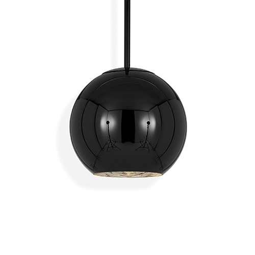 TOM DIXON（トム・ディクソン）ペンダント照明 COPPER ROUND PENDANT 25  コッパー ブラック（ランプ別） | TOM DIXON | ペンダントライトの通販「ヤマギワオンラインストア」
