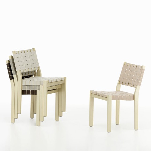artek（アルテック）611チェア ナチュラルラッカー ナチュラル/ブラック | ダイニングチェア | チェアの通販「ヤマギワオンラインストア」